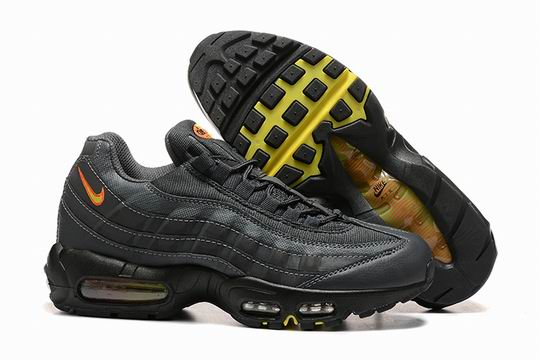 Cheap Nike Air Max 95 Grey Yellow Men's Shoes From China-167